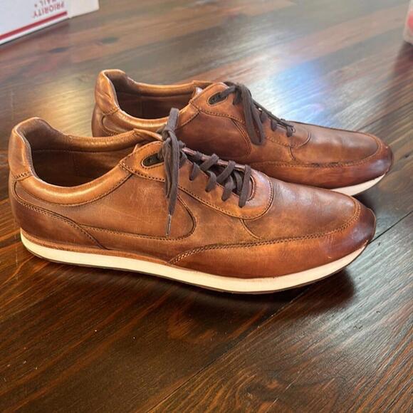 Johnston & MurphyMen’s Brown Oil Grained Casual Shoes Size 11DNWOT0679